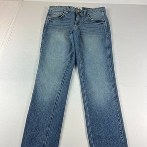 AMO Jeans Women's 27 Stix Skinny Fit Truly Yours Blue Faded Stretch Denim